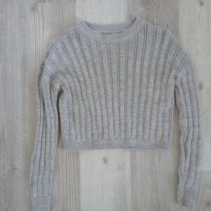 Aeropostale Cropped Knit Sweater - Women's Small